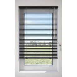 Aluminium Jaloezie Bent Zwart 25mm