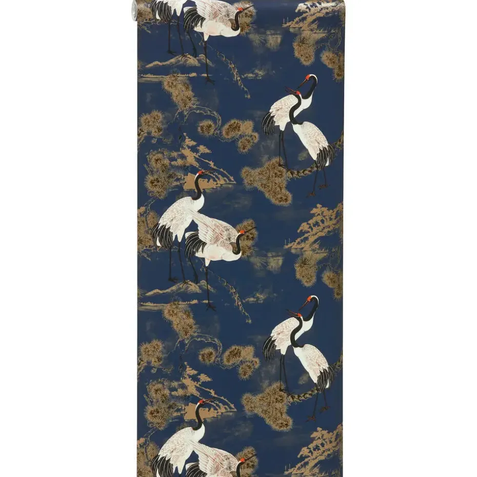 Behang Anna Blauw