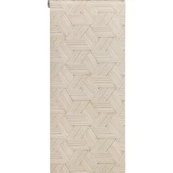 Behang Lilly Bruin/Wit