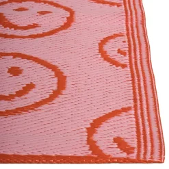 Buitenkleed Smiley Roze