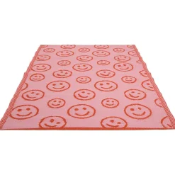 Buitenkleed Smiley Roze