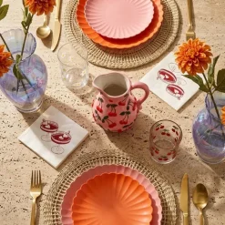 Dinerbord Bloem Oranje
