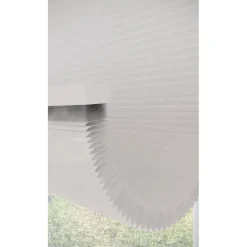Dubbel Plissé Jikke Wit Lichtdoorlatend