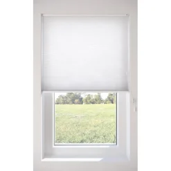 Dubbel Plisségordijn Vera Wit Lichtdoorlatend