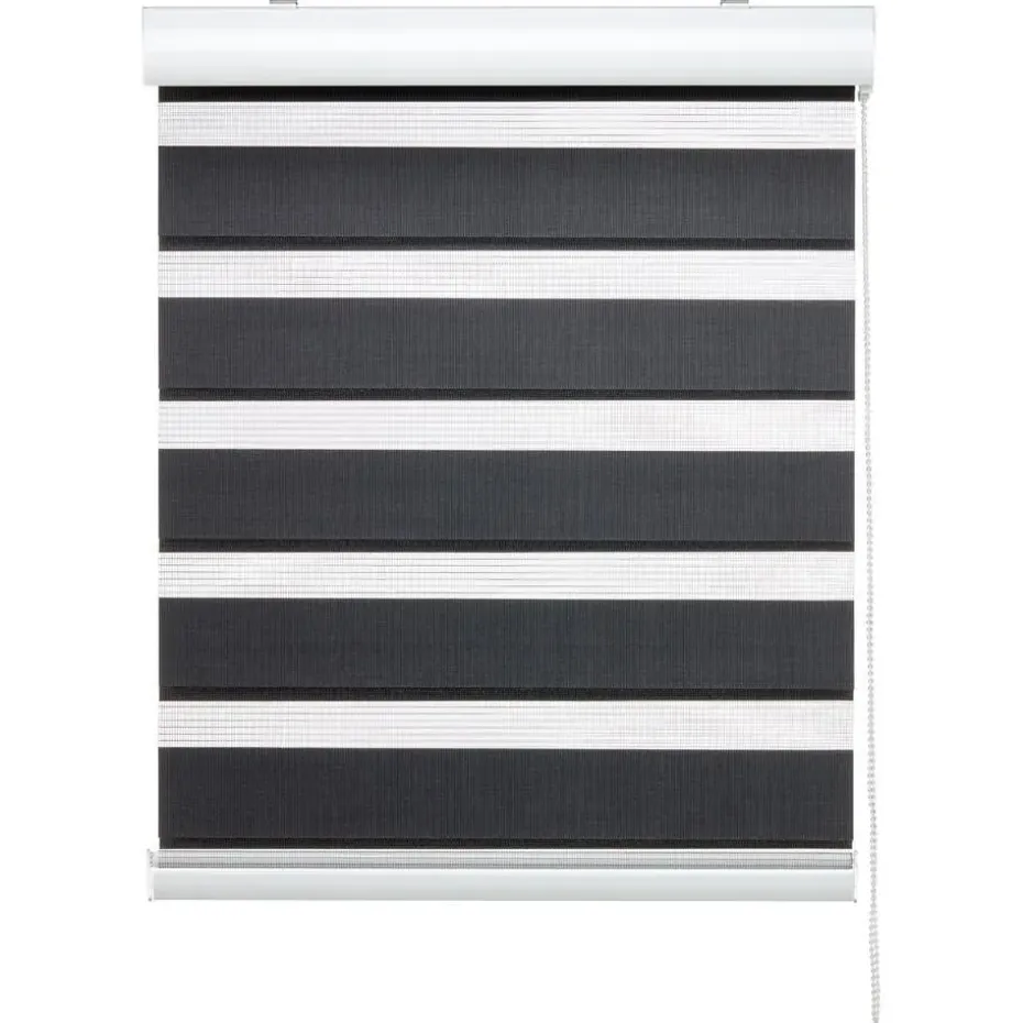 Duo Rolgordijn Eva Antraciet 60x175 cm