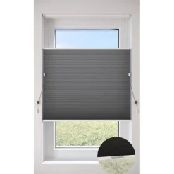 Fenstr Dubbel Plissé Dewi Grijs Lichtdoorlatend