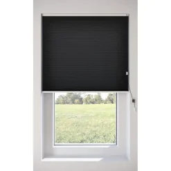 Fenstr Dubbel Plissé Dewi Zwart Lichtdoorlatend