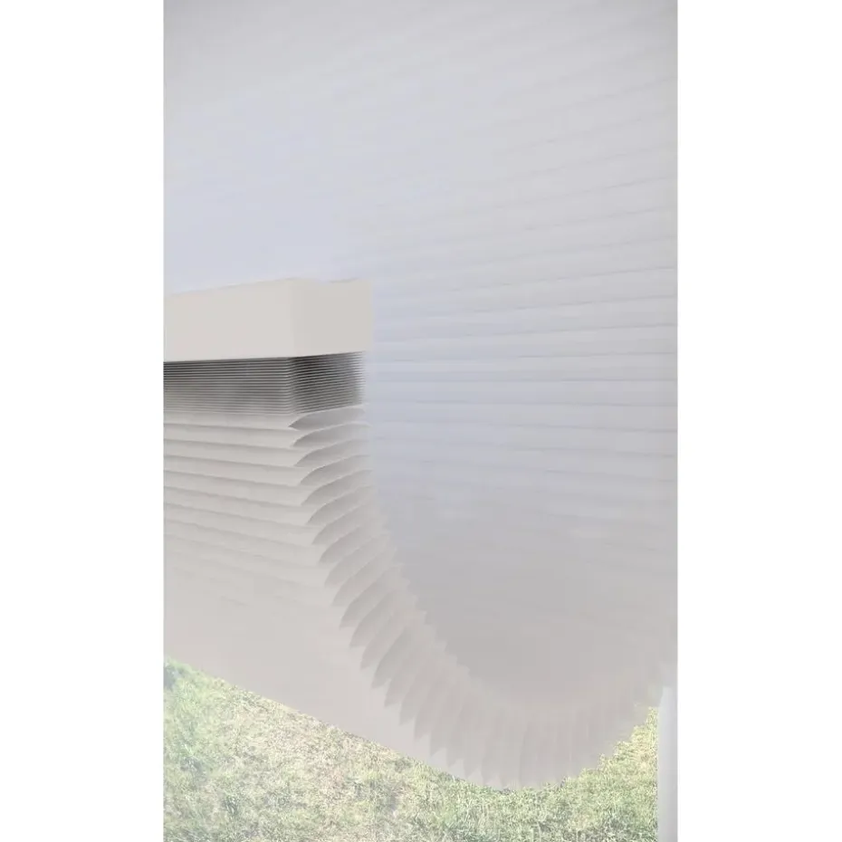 Fenstr Dubbel Plissé Elena Wit Lichtdoorlatend