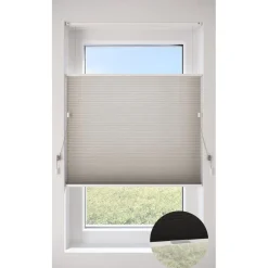 Fenstr Dubbel Plissé Jana Zand Lichtdoorlatend