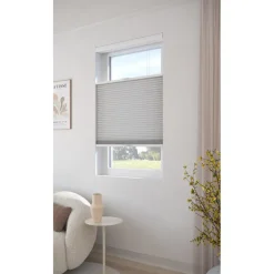 Fenstr Dubbel Plissé 45mm Lotte Grijs Lichtdoorlatend