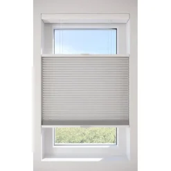 Fenstr Dubbel Plissé 45mm Lotte Grijs Lichtdoorlatend