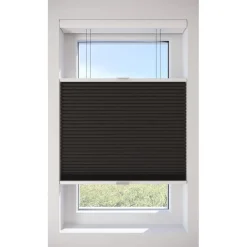 Fenstr Dubbel Plissé 45mm Lot Espresso Verduisterend