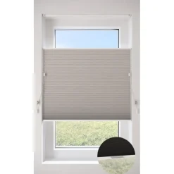 Fenstr Dubbel Plisségordijn Ezra Beige Lichtdoorlatend