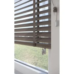 Fenstr Houten Jaloezie Wout Taupe 50mm