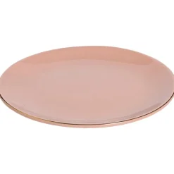 Gebaksbordje Roze Gouden Rand