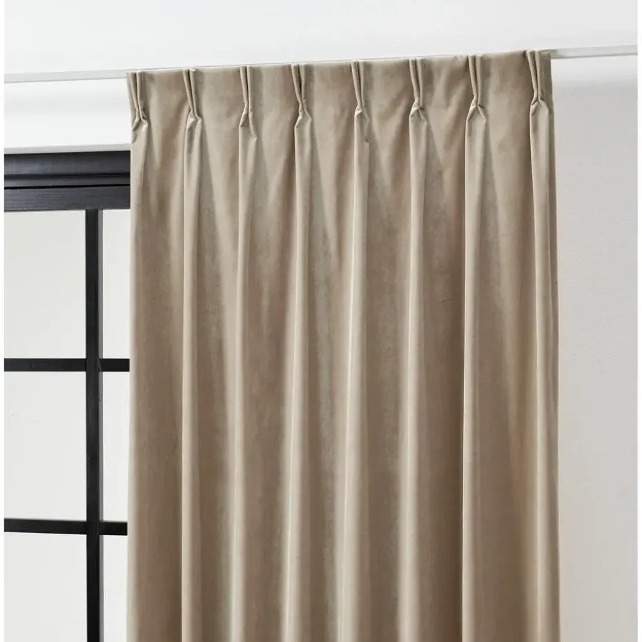Gordijn Velours Juliet Naturel