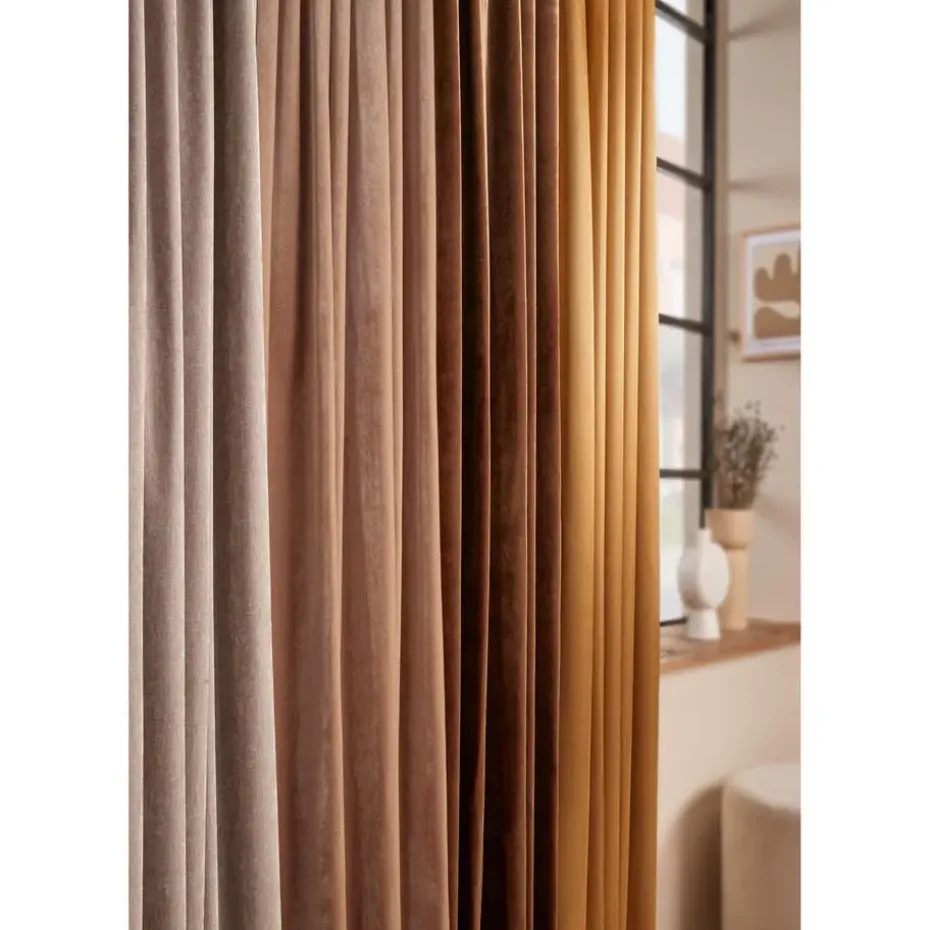 Gordijn Velours Juliet Naturel