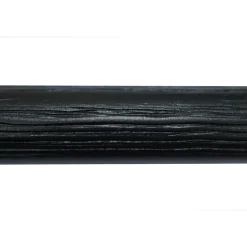 Gordijnroede 200cm Zwart Hout Ø28mm