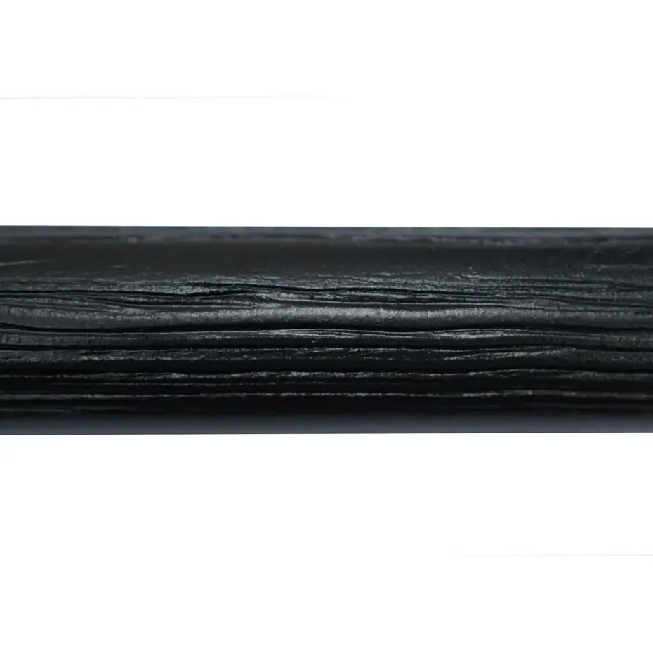Gordijnroede 200cm Zwart Hout Ø28mm