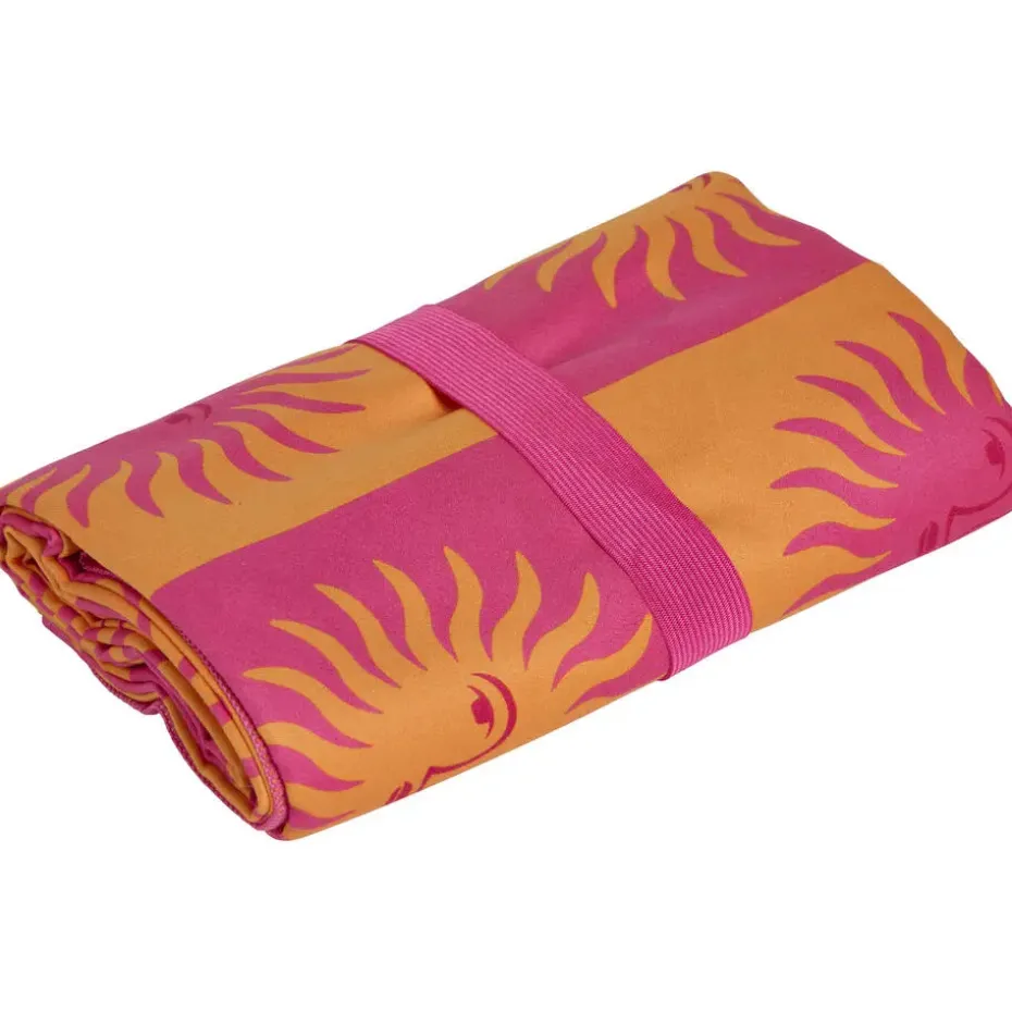 Handdoek Zonnetjes Roze - 110x175 cm