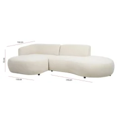 Hoekbank Rozzano Links Cream