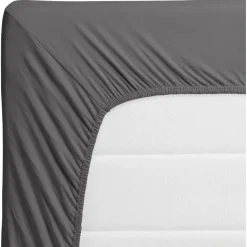 Hoeslaken Jersey Antraciet 200x140 cm