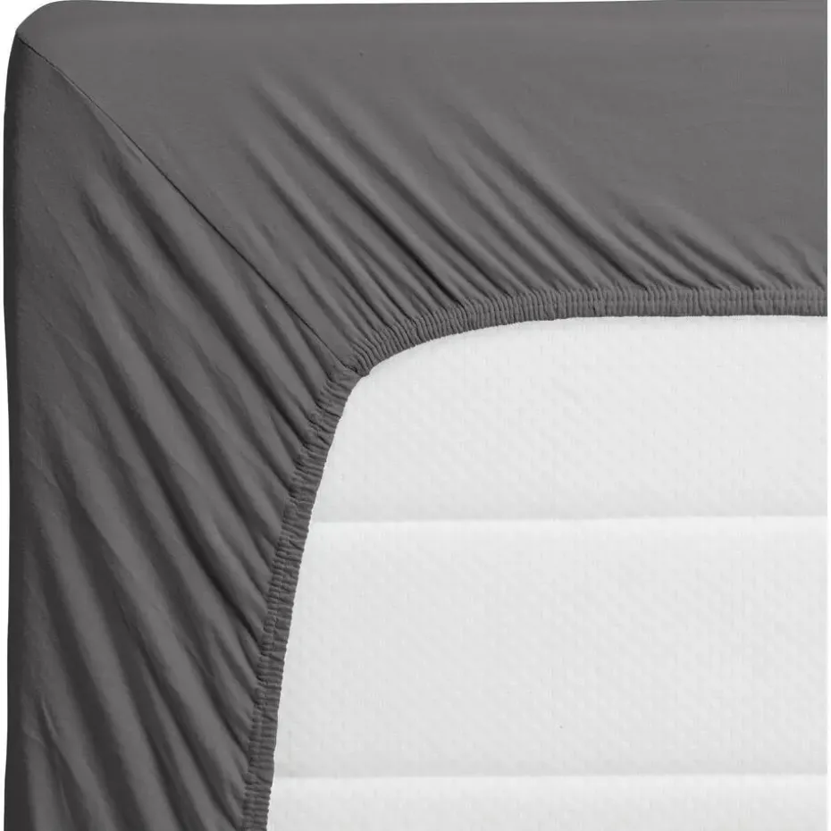 Hoeslaken Jersey Antraciet 200x140 cm