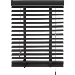 Houtlook Jaloezie Ravi Zwart 50mm 60x130 cm