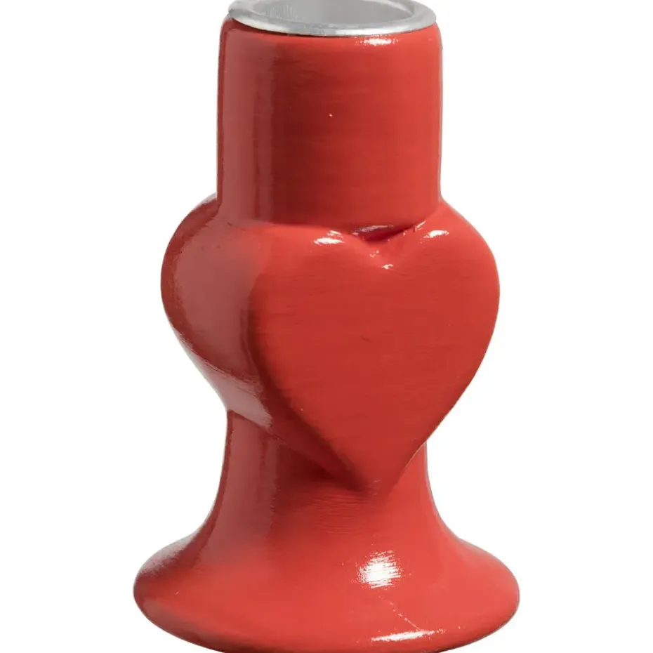 Kandelaar Hartje Rood