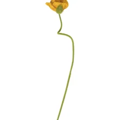 Kunstbloem Papaver Geel