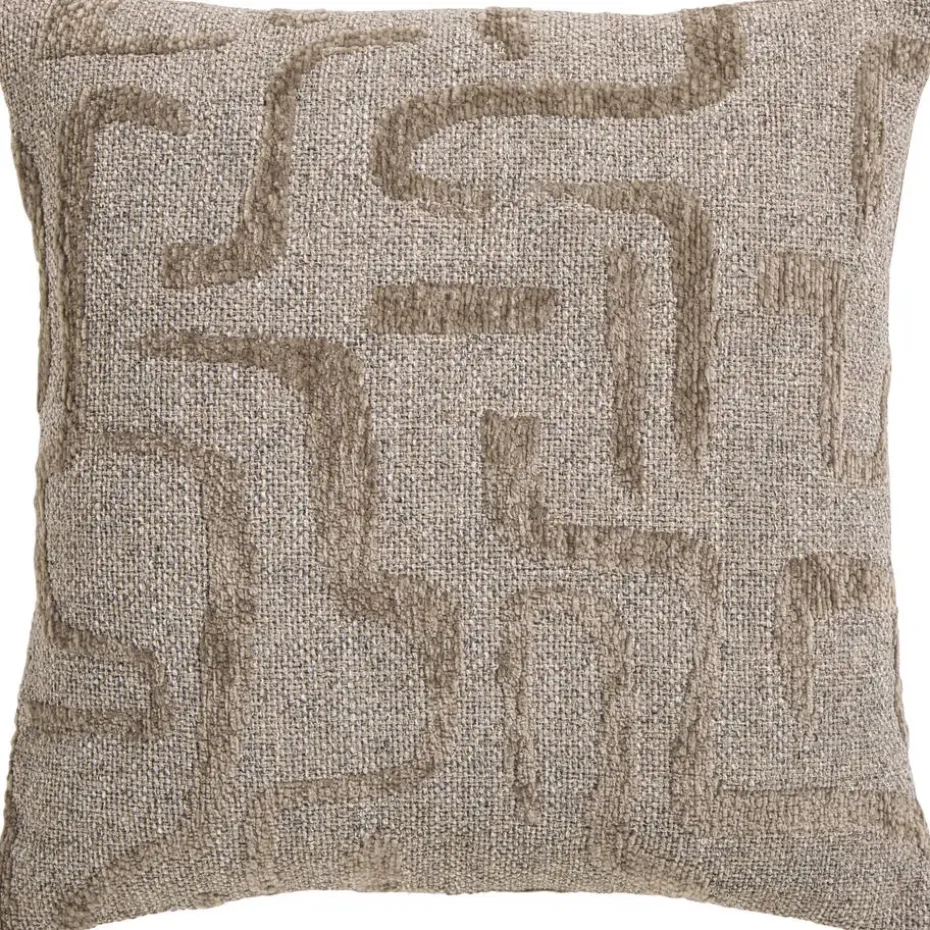 Kussen Crest Greige 43x43 cm
