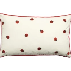 Kussen Ladybug Wit 30x50 cm