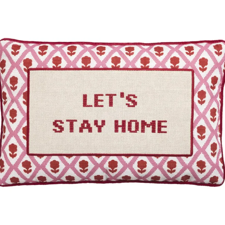 Kussen Lets Stay Home 25x40 cm