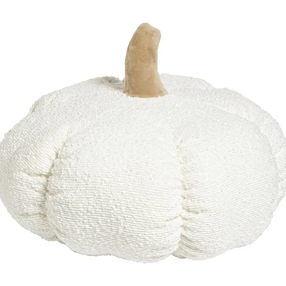 Kussen Pompoen Boucle Wit