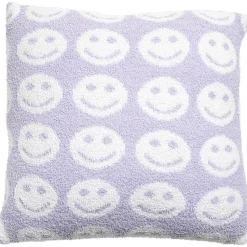 Kussen Smileys Lila 45x45 cm