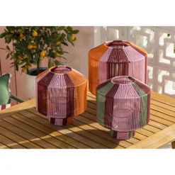 Lantaarn Lanta Rood/Groen M 32x35 cm