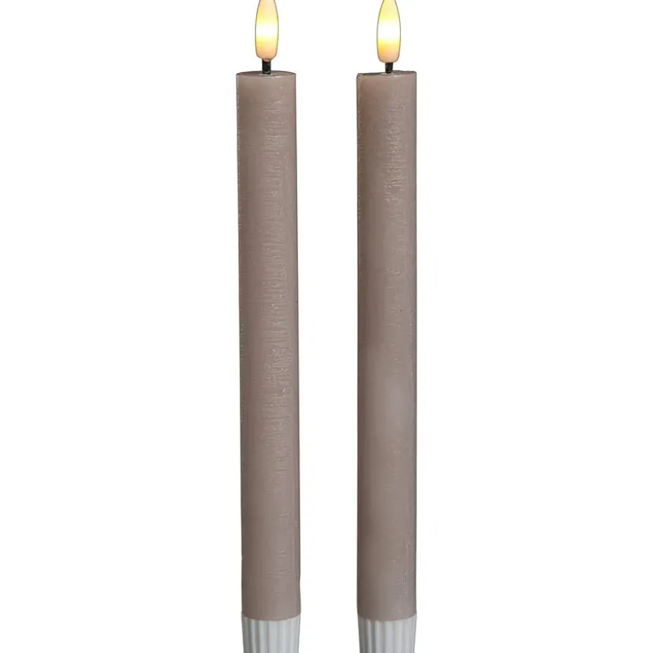 LED Kaars Beige - 2 Stuks