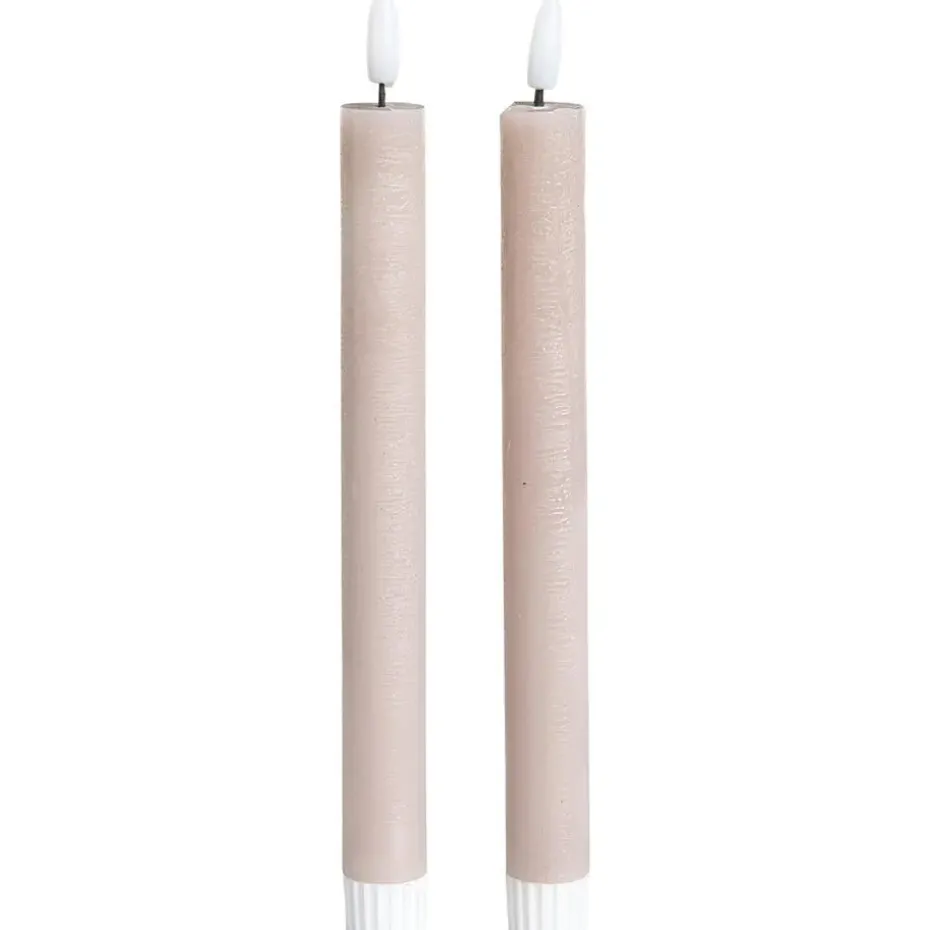 LED Kaars Beige - 2 Stuks