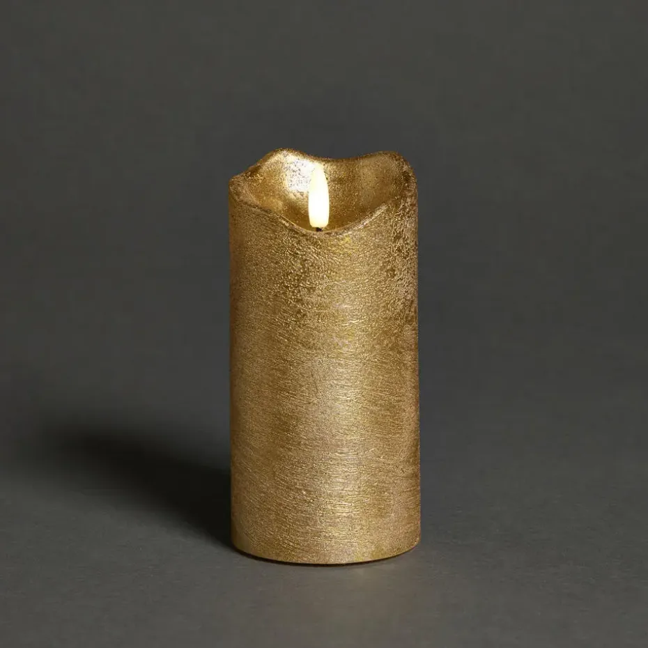LED Kaars Beige - 7,5x15 cm