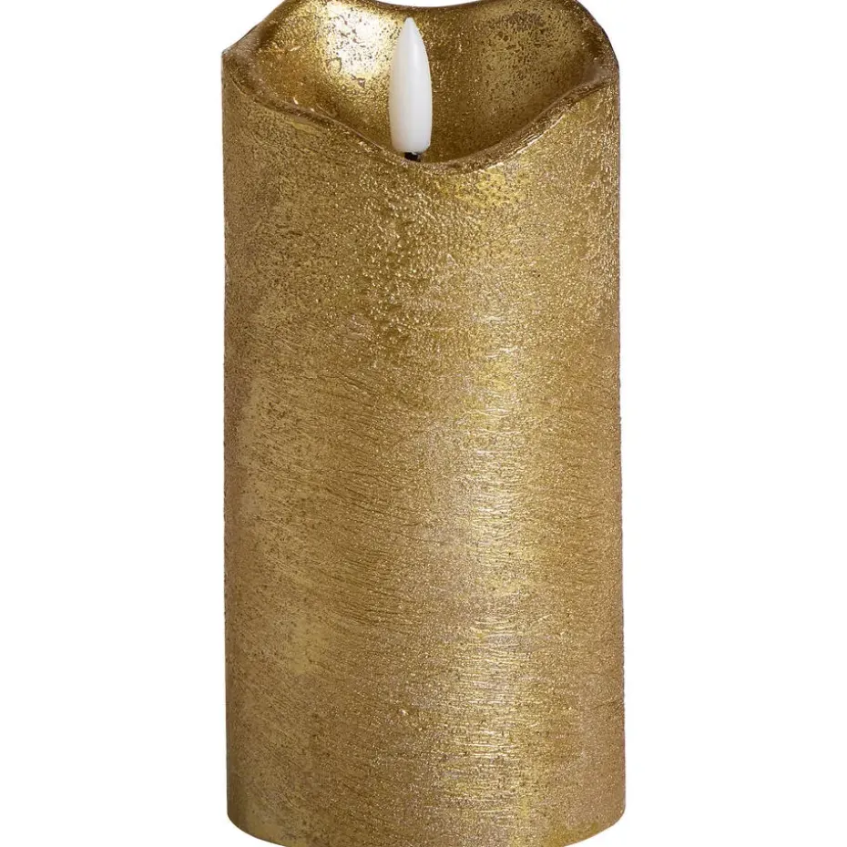 LED Kaars Beige - 7,5x15 cm