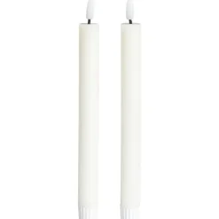 LED Kaars Ecru - 2 Stuks