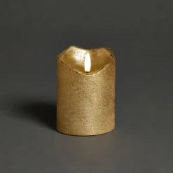 LED Kaars Goud - 7,5x10 cm