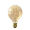 Led lamp 80 mm E27 4W Goud Dimbaar