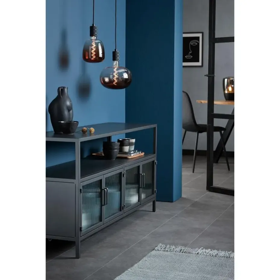 Led lamp 14x20 cm Bruin E27 Dimbaar