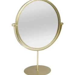 Make-Up Spiegel Op Voet Goud