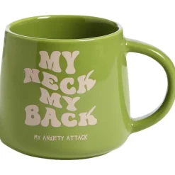 Mok Met Oor My Neck My Back Groen 400ml