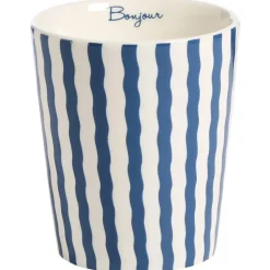 Mok Zonder Oor Bonjour Wit/Blauw 270ml