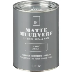Muurverf Mat Antraciet 1 l
