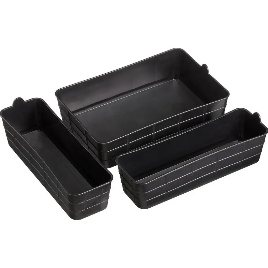 Opberger Midi Zwart - 3 Stuks