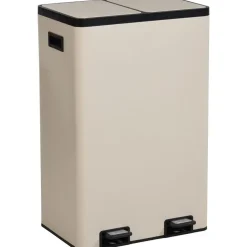 Pedaalemmer Duo 60 Liter Beige